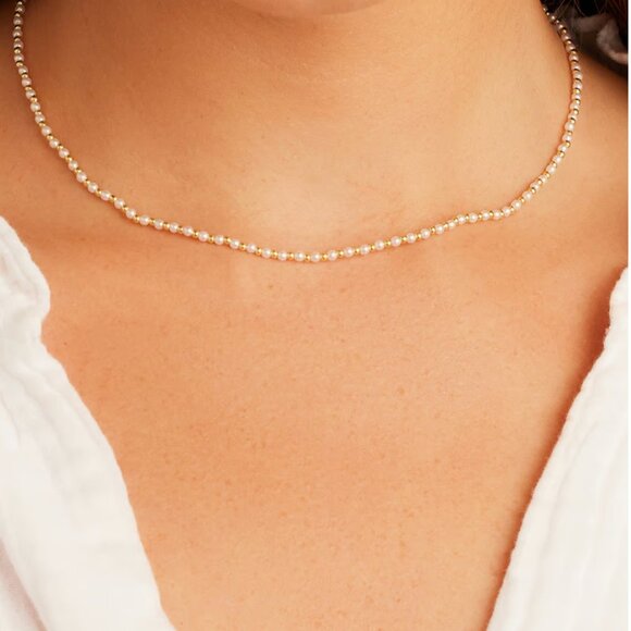 Gorjana Poppy Pearl Necklace and Popsicle Charm - Picture 5 of 6